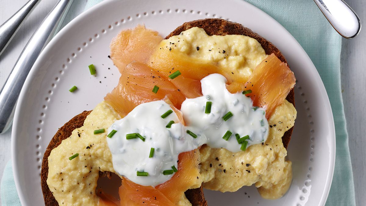 Steph Houghton's Creamy Scrambled Eggs with Smoked Salmon