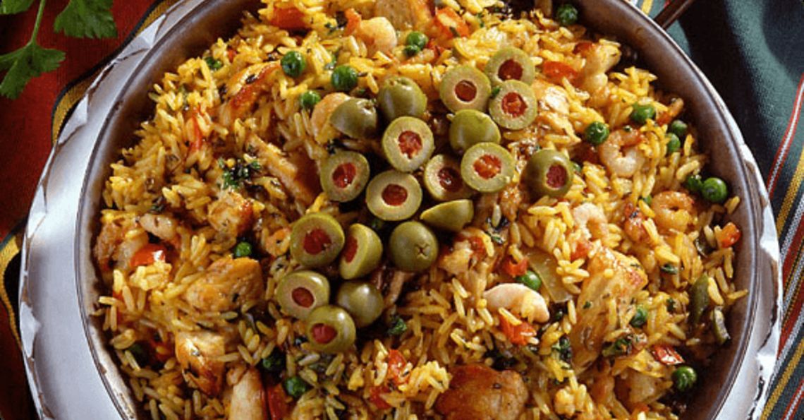 Baked paella