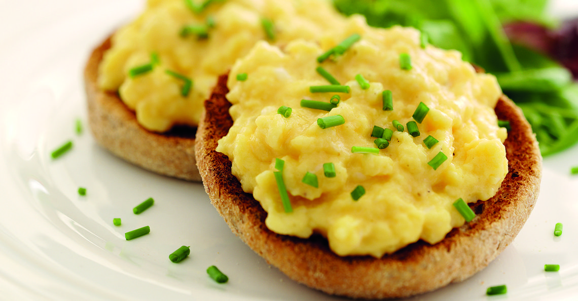 Scrambled Eggs On Toasted Wholemeal Muffins | Eggrecipes