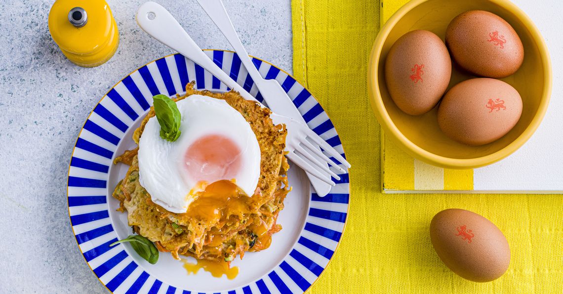 Sweet potato and carrot rostis