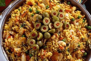 Baked paella