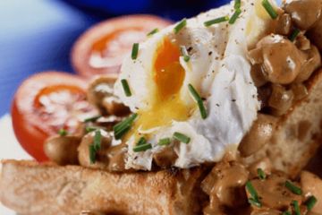 Garlic & mushroom bruschetta