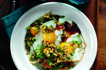 Chaat masala fried eggs