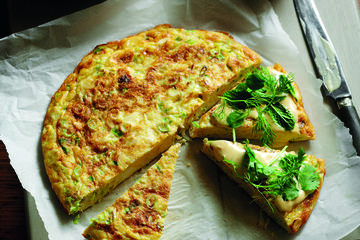 Crab frittata