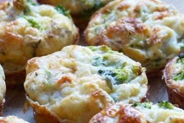 Leftover roast chicken crustless mini quiches