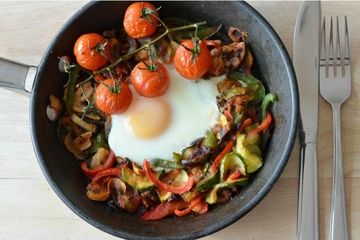 One pan egg ratatouille 