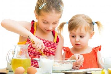 Children cooking